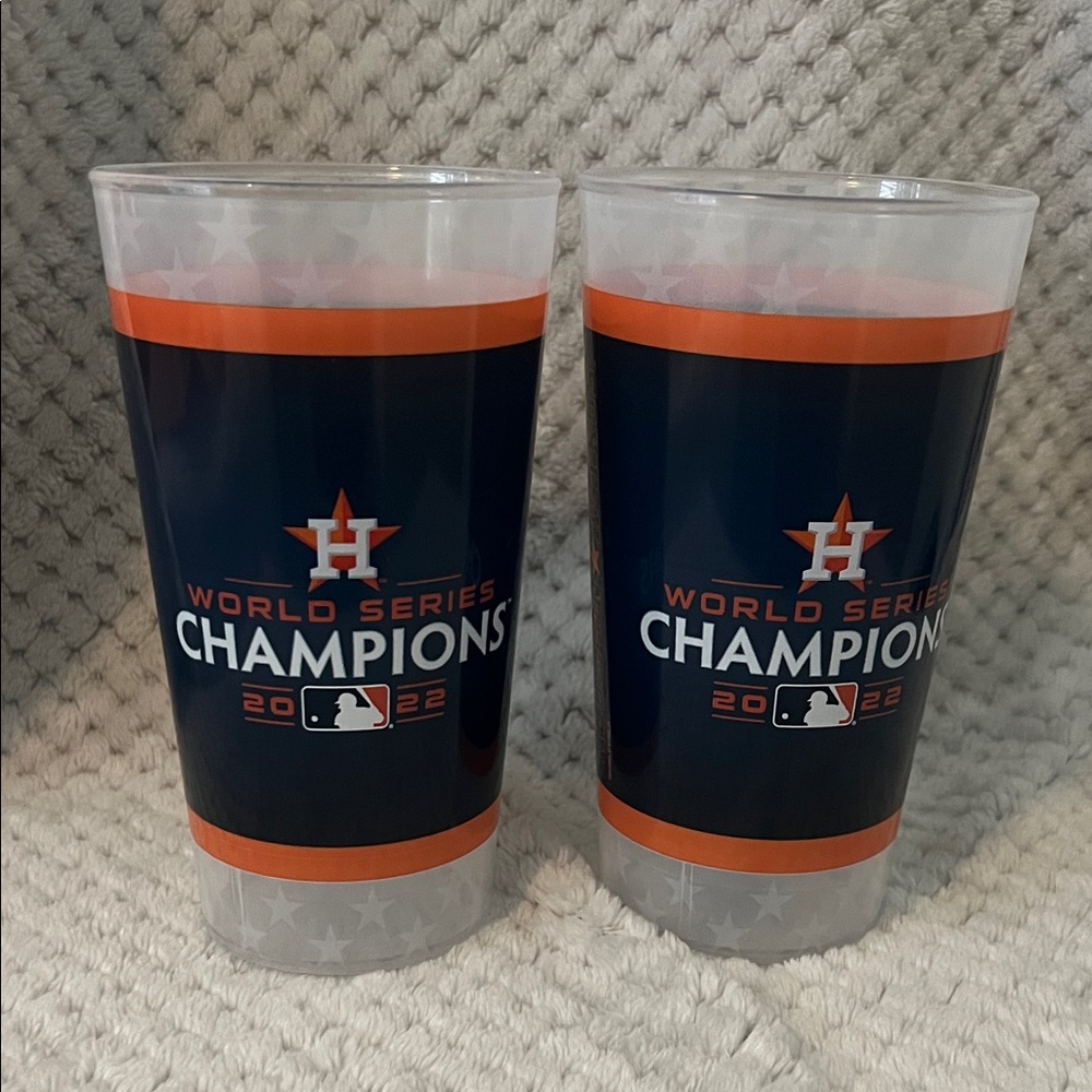 Houston Astros World Series Champions 2022 Drinkware Set - Navy and Orange